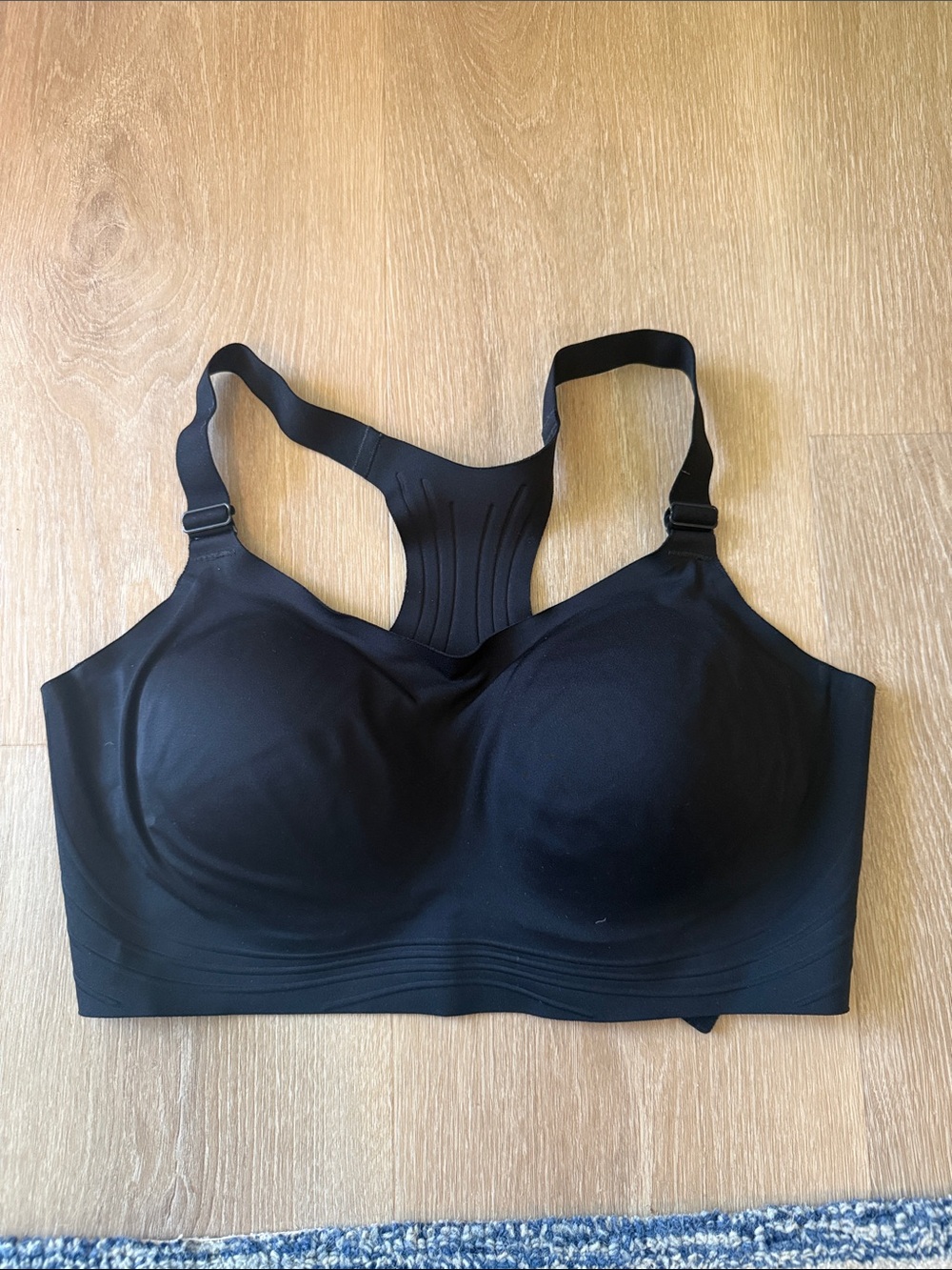 Black Seamless Racerback Sports Bra - Women Intimates & Sleepwear or workout
